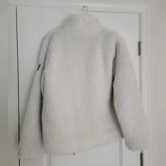 🇺🇲 Tommy Hilfiger fleece zip up jacket with contrast red zipper and flag logo - Picture 7 of 14